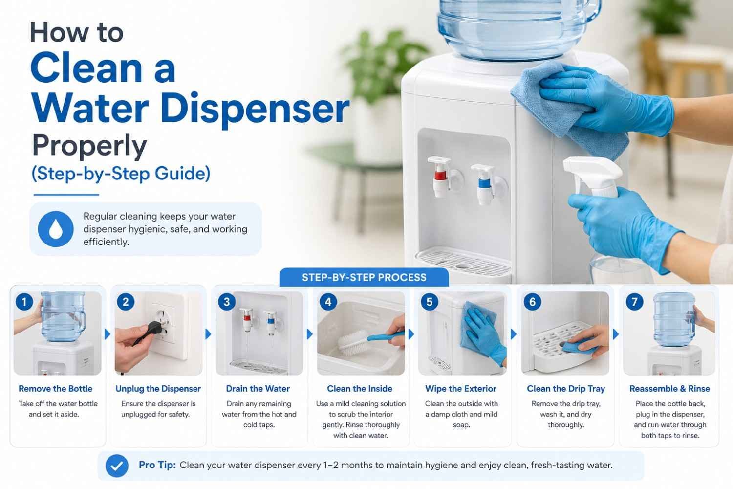 How to Clean a Water Dispenser